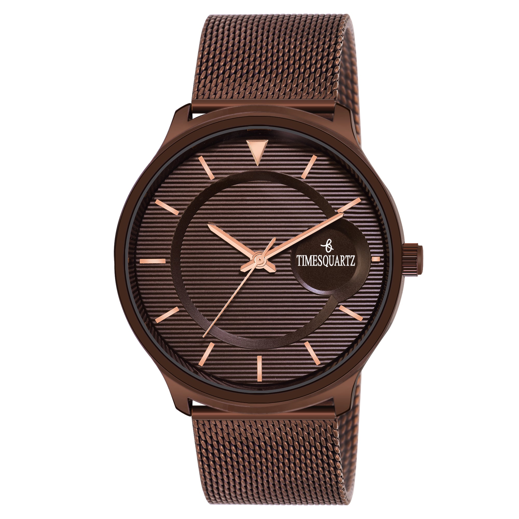 Men's Analog Wrist Watch A-123 Brown Case & Dial