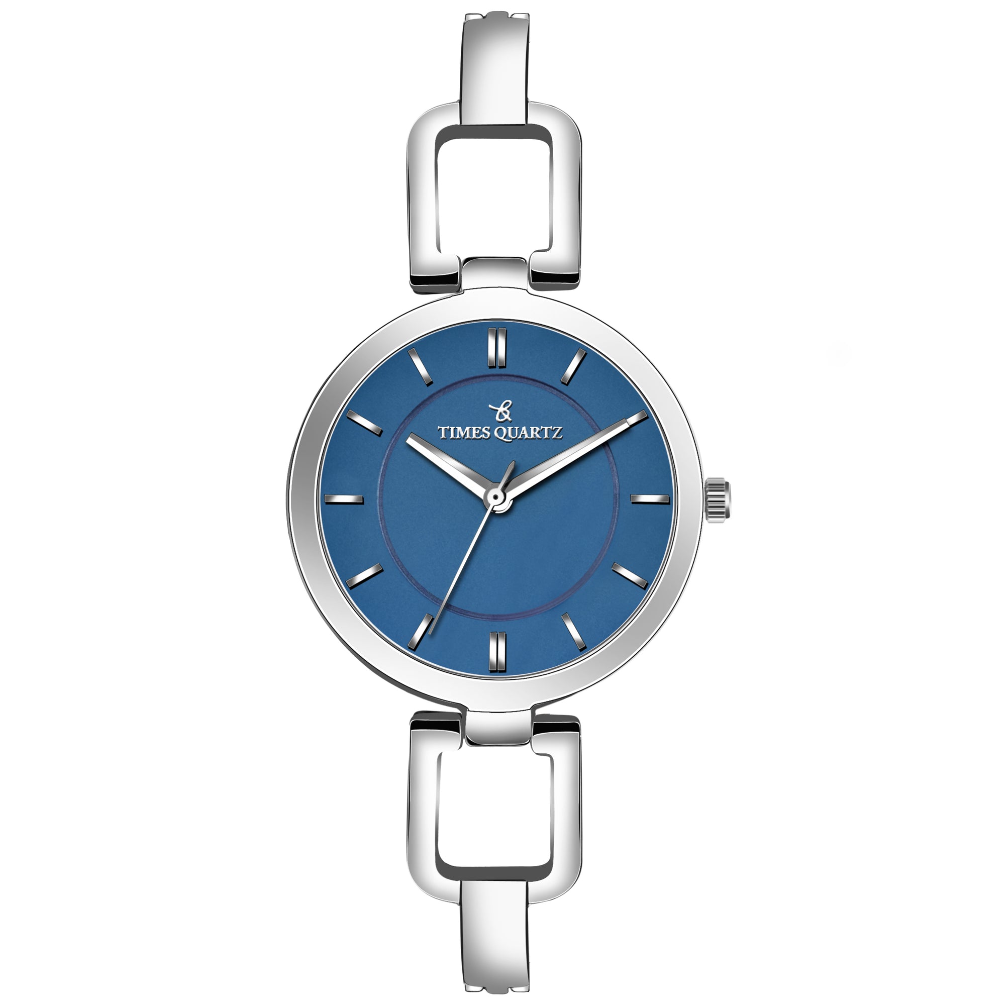 Women's Wrist Watch Model A-102 Silver Case Blue Dial