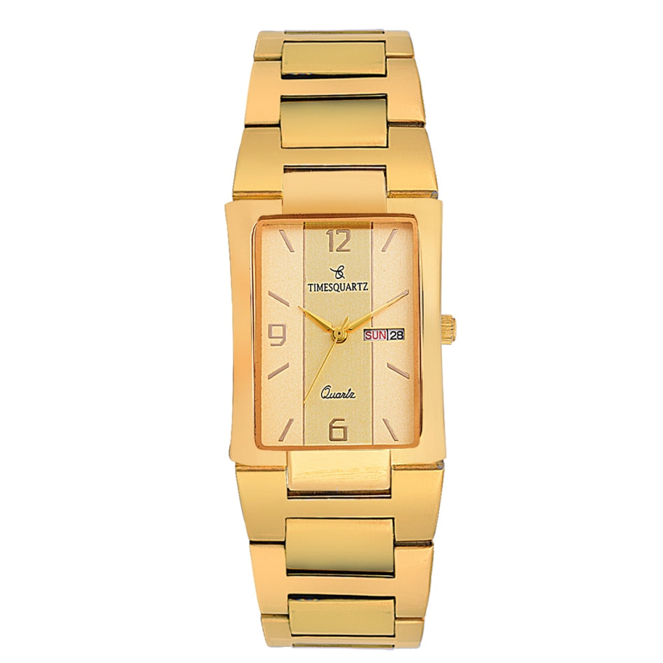 Men's Analog Wrist Watch A-231 Golden Case & Dial