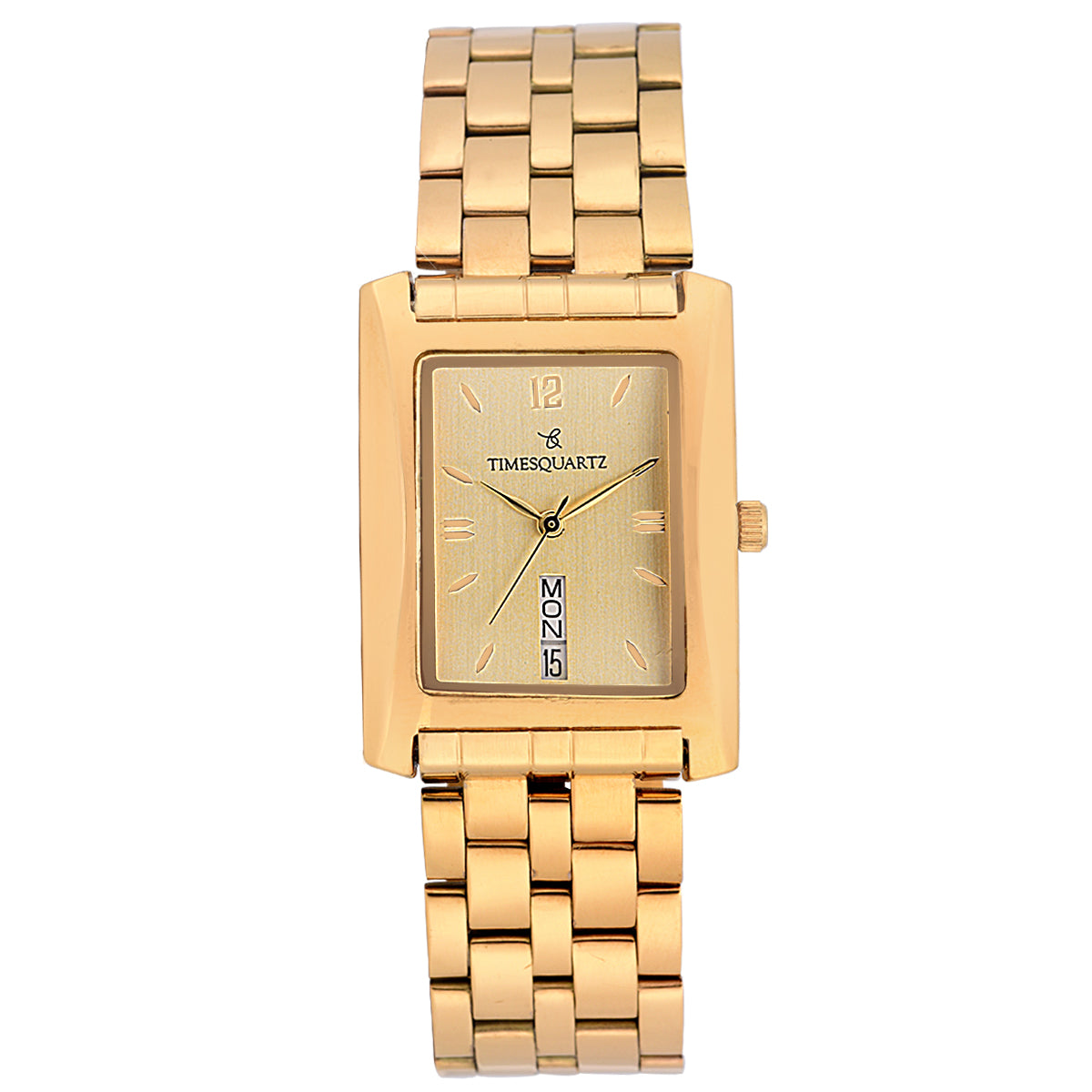 Men's Analog Wrist Watch A-234 Golden Case & Dial