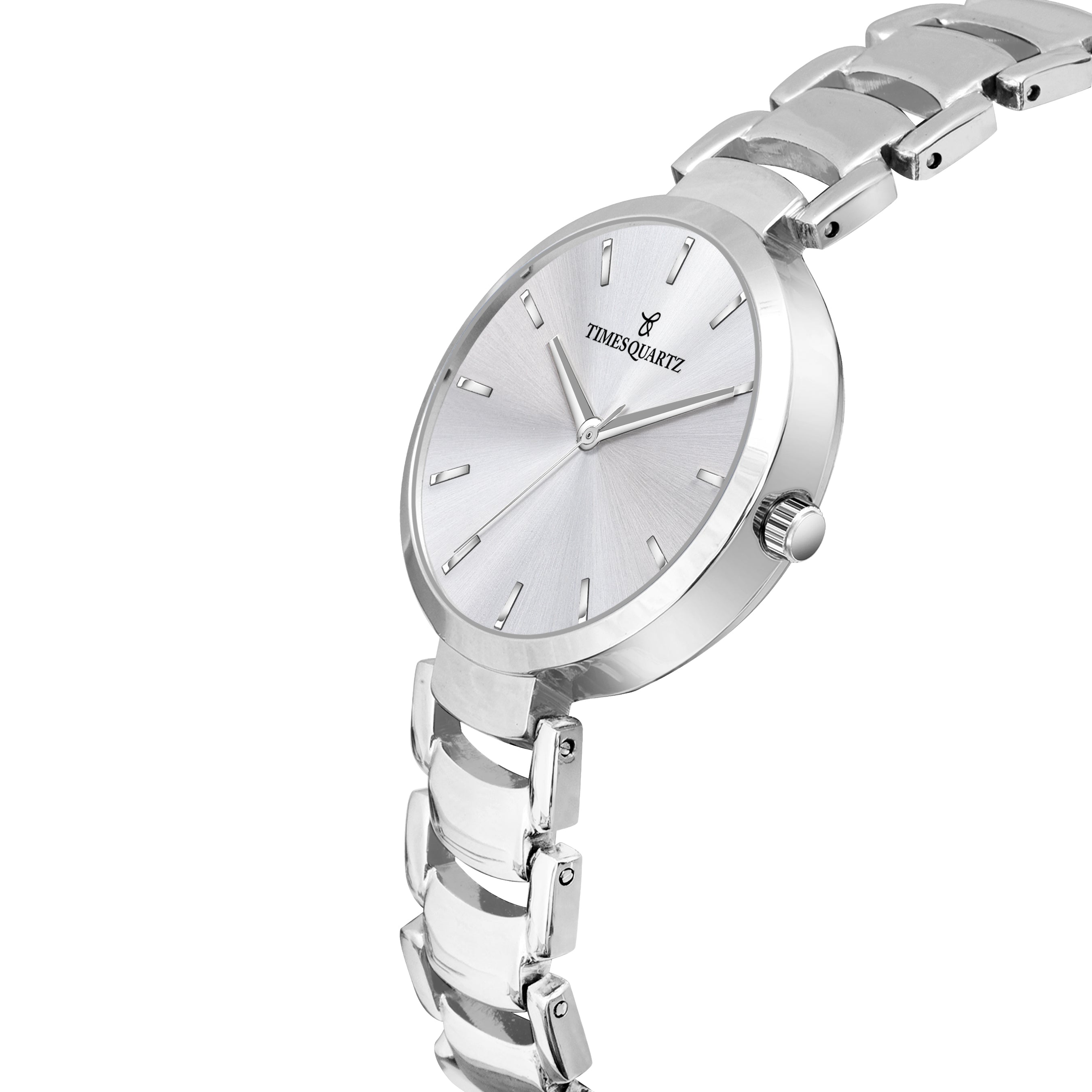 Women's Analog Wrist Watch A-152 Silver Case & Dial