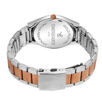 Men's Analog Wrist Watch A-273 Two Tone Case Rose Gold Dial