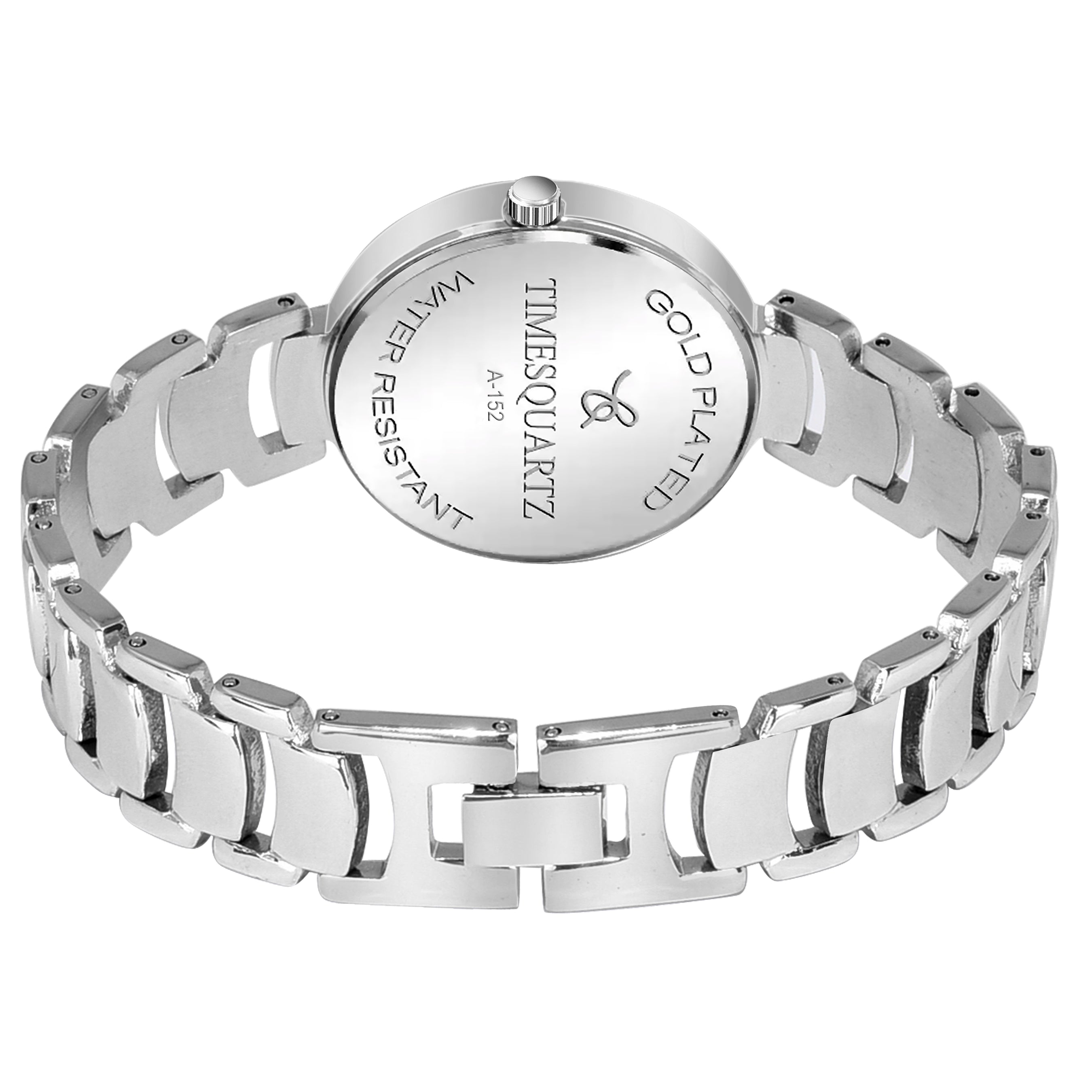 Women's Analog Wrist Watch A-152 Silver Case & Dial