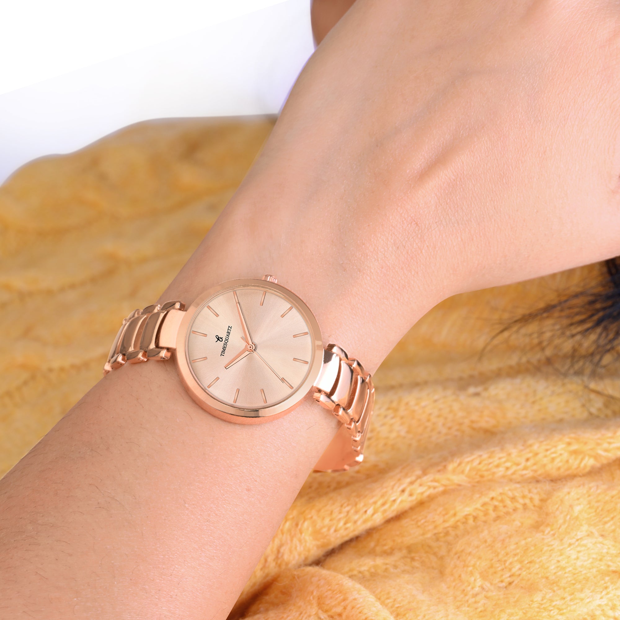 Women's Analog Wrist Watch A-152 Rose Gold Case & Dial