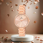 Women's Analog Wrist Watch A-152 Rose Gold Case & Dial