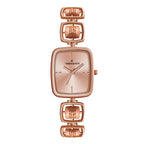 Women's Analog Wrist Watch A-272 Rose Gold Case Rose Gold Dial