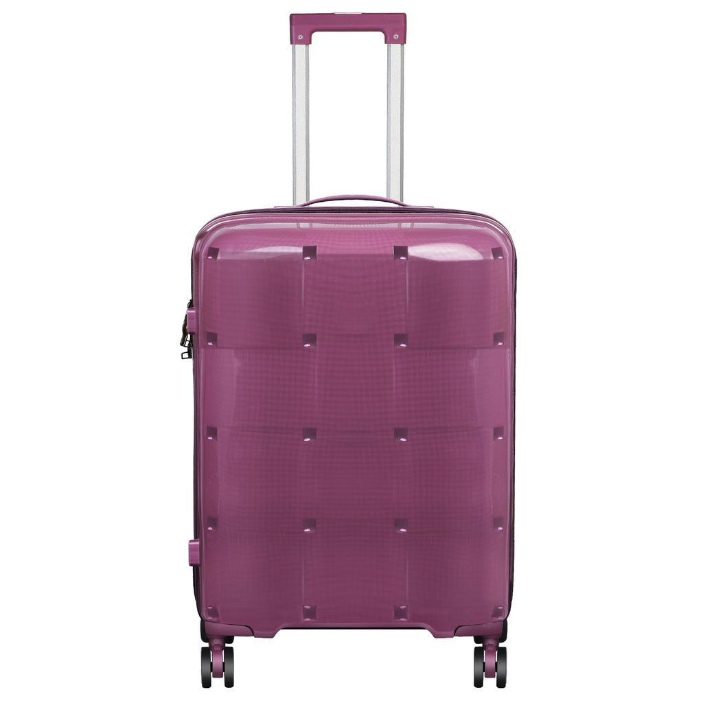 Hard Trolley Bag Purple for Multipurpose Use