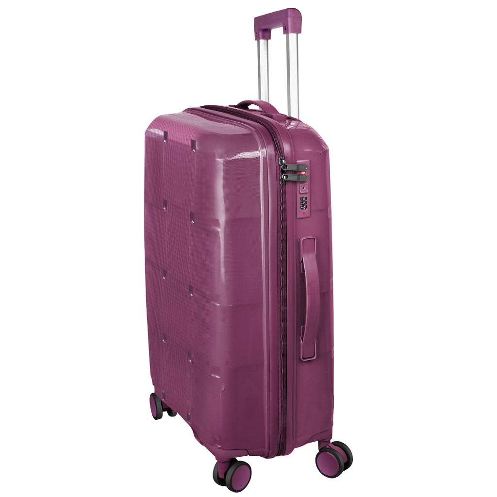 Hard Trolley Bag Purple for Multipurpose Use