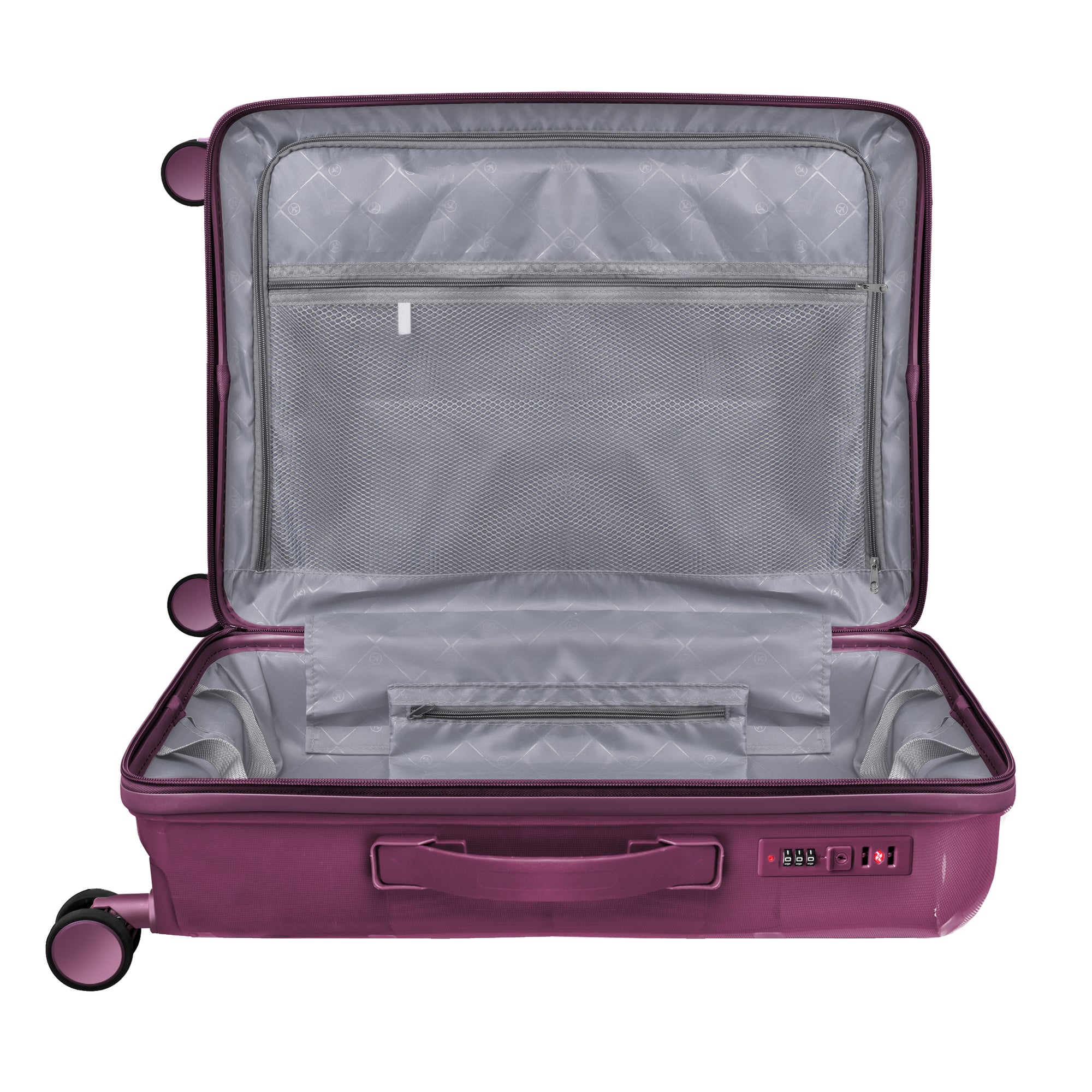 14TB4WH20 Cabin Hard Trolley Bag Purple