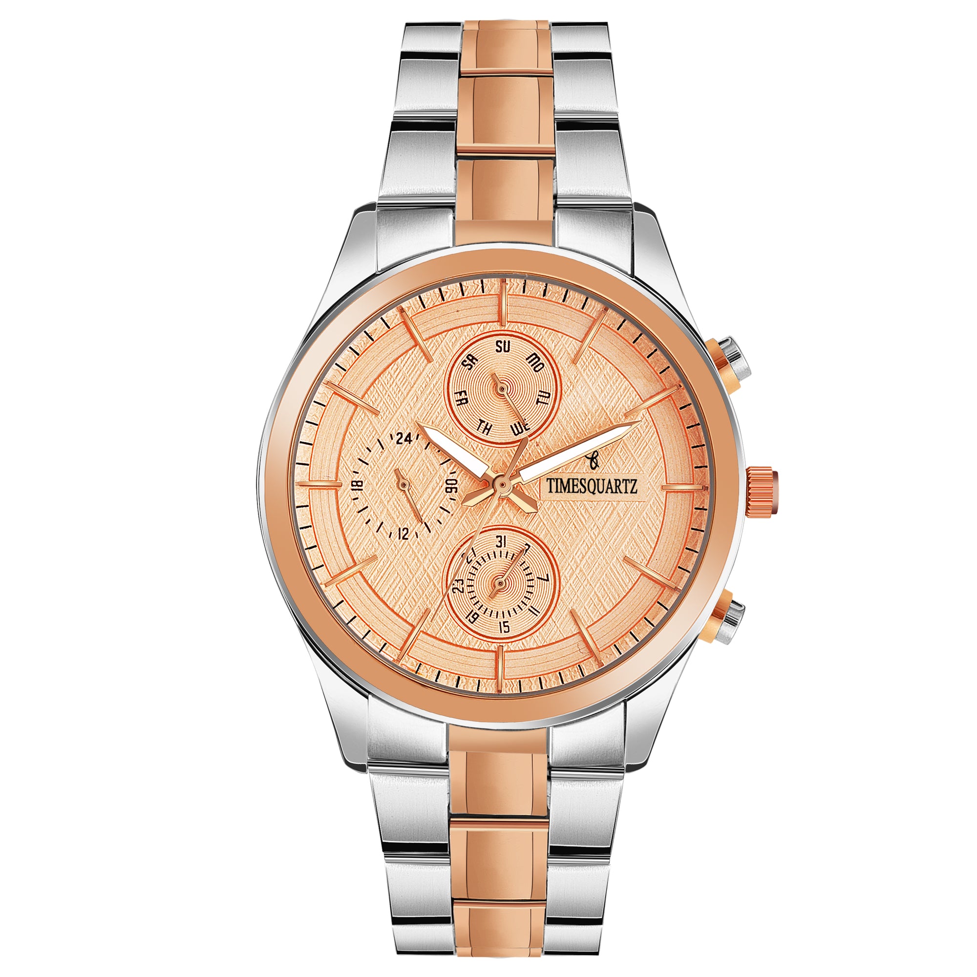 Men's Watch GM-278 Two Tone Case Rose Gold Dial