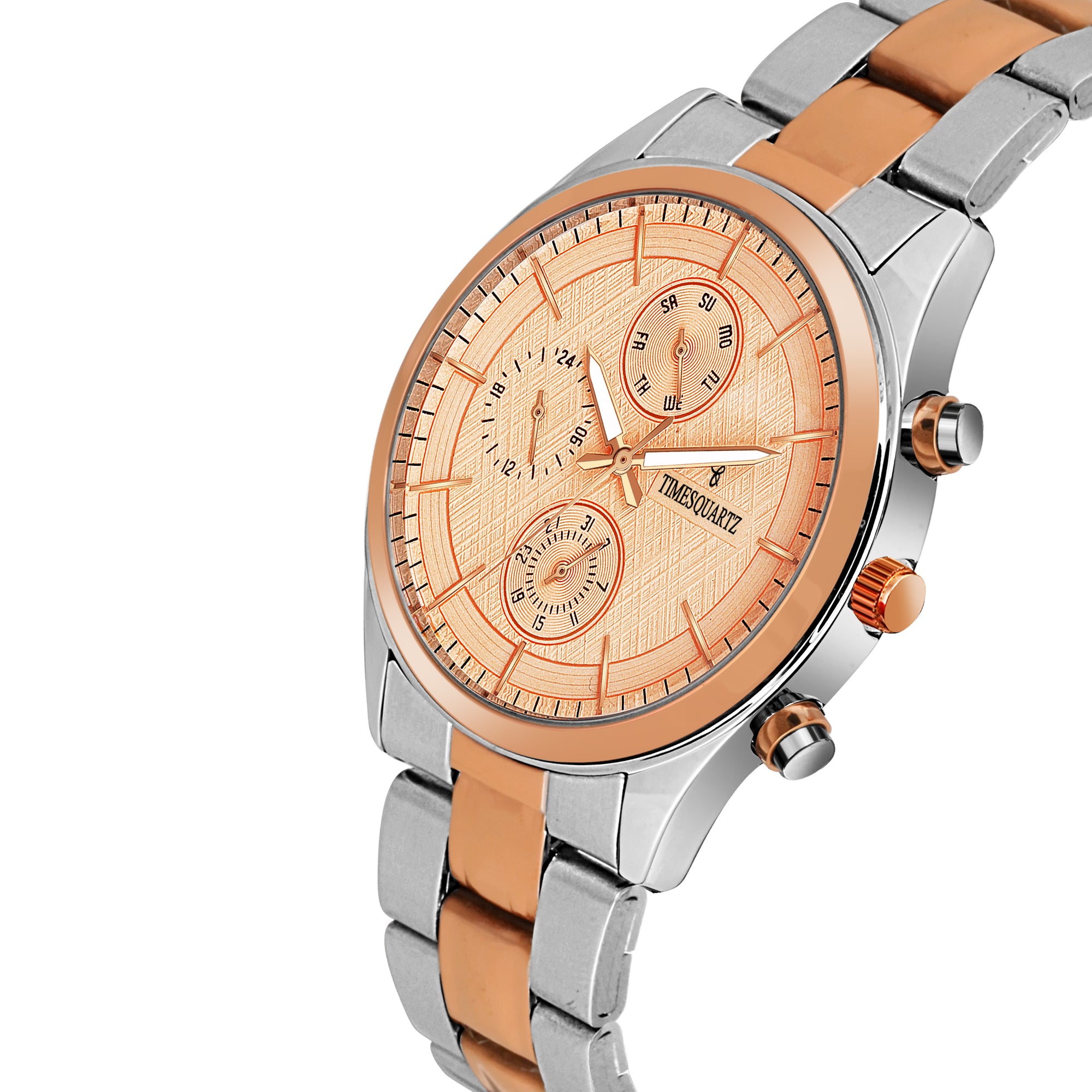 Men's Watch GM-278 Two Tone Case Rose Gold Dial
