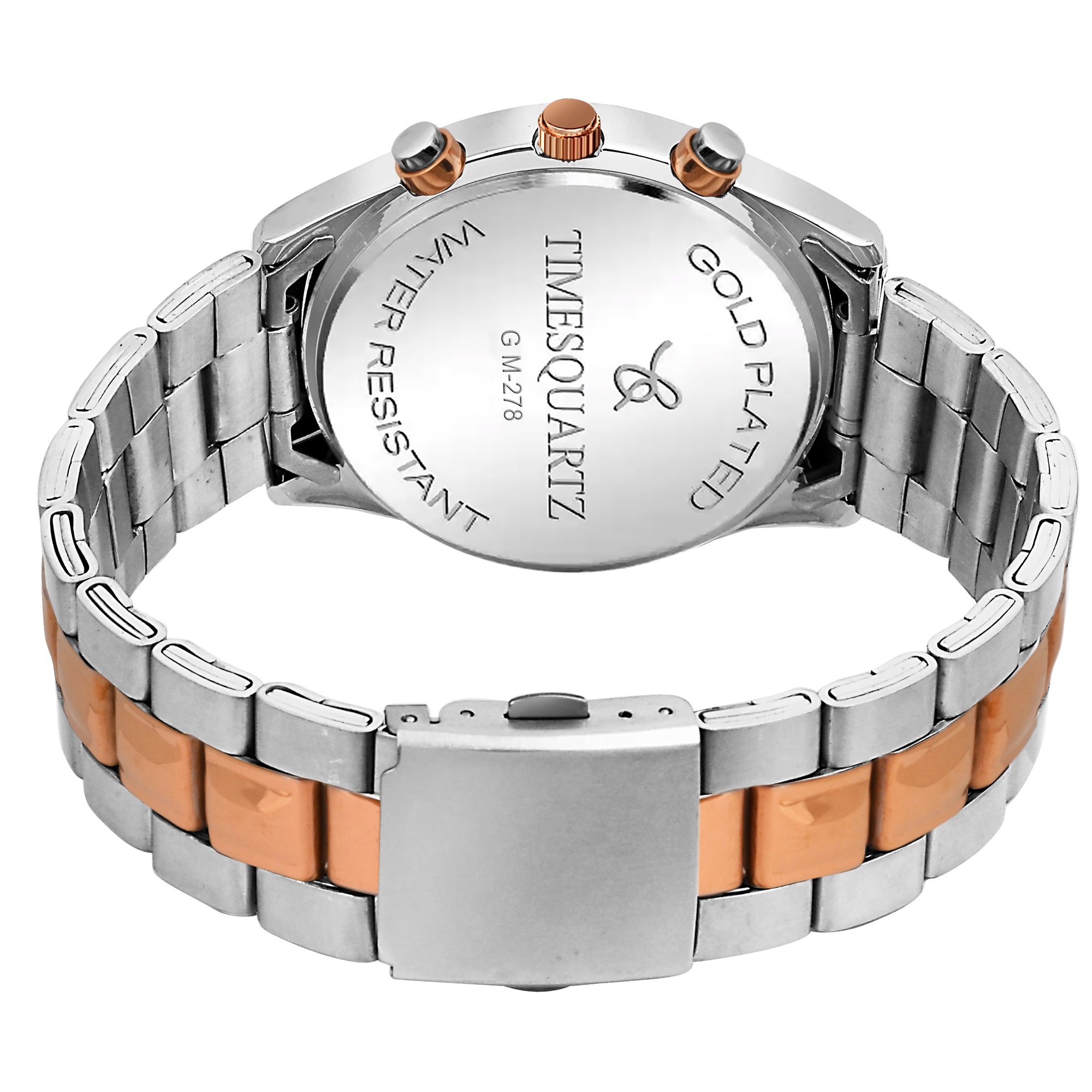 Men's Watch GM-278 Two Tone Case Rose Gold Dial