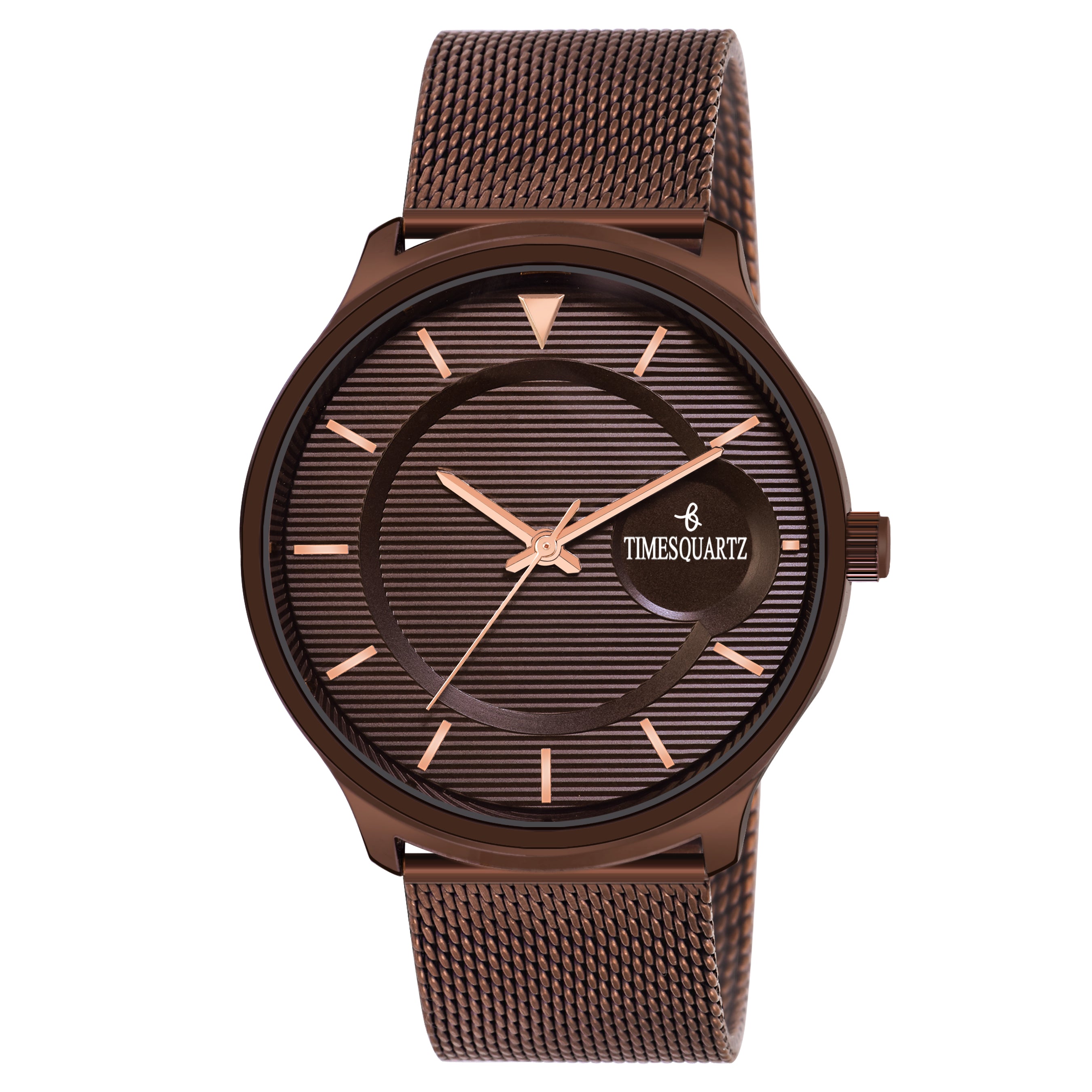 Men's Analog Wrist Watch A-123 Brown Case & Dial