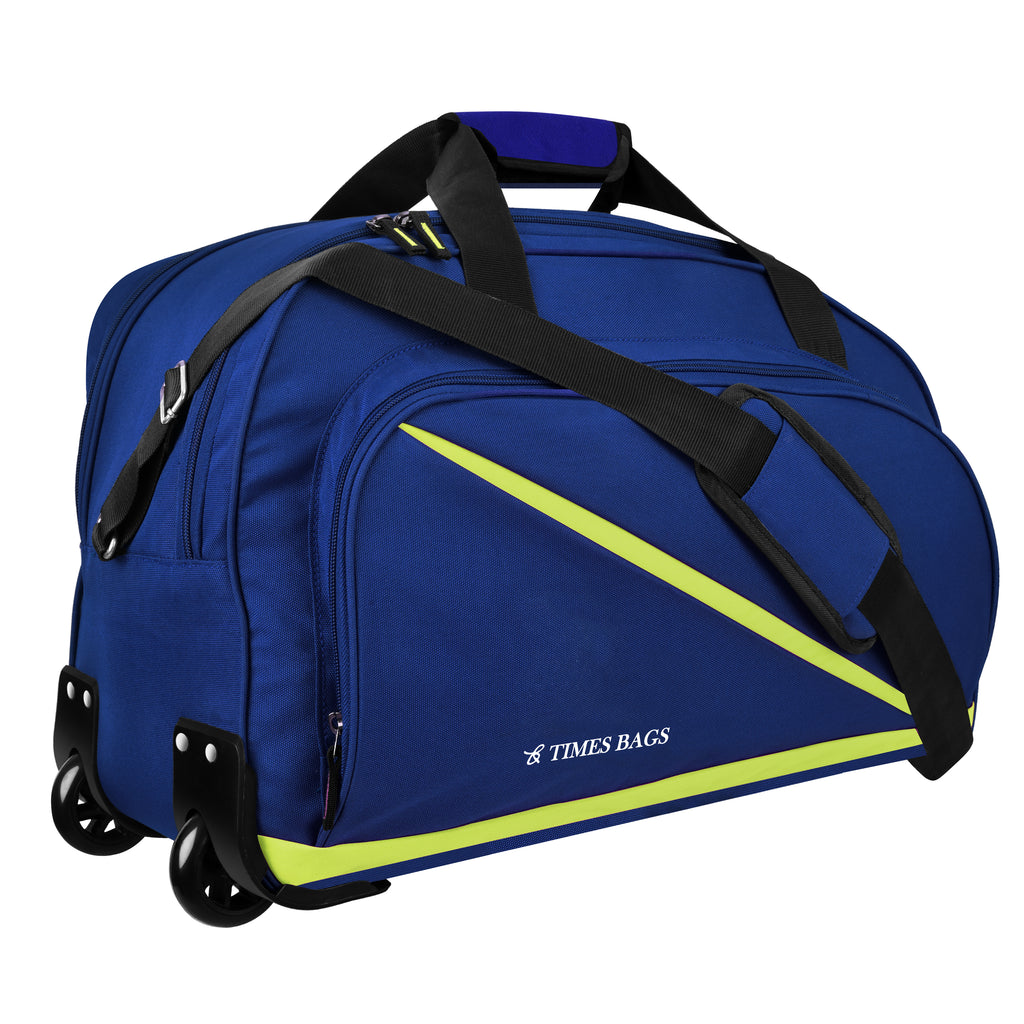 TBDW20-5C Blue Duffle Wheel Bag