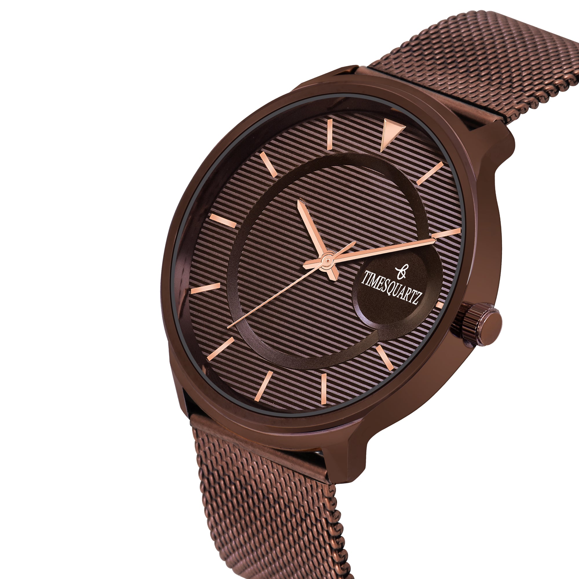 Men's Analog Wrist Watch A-123 Brown Case & Dial