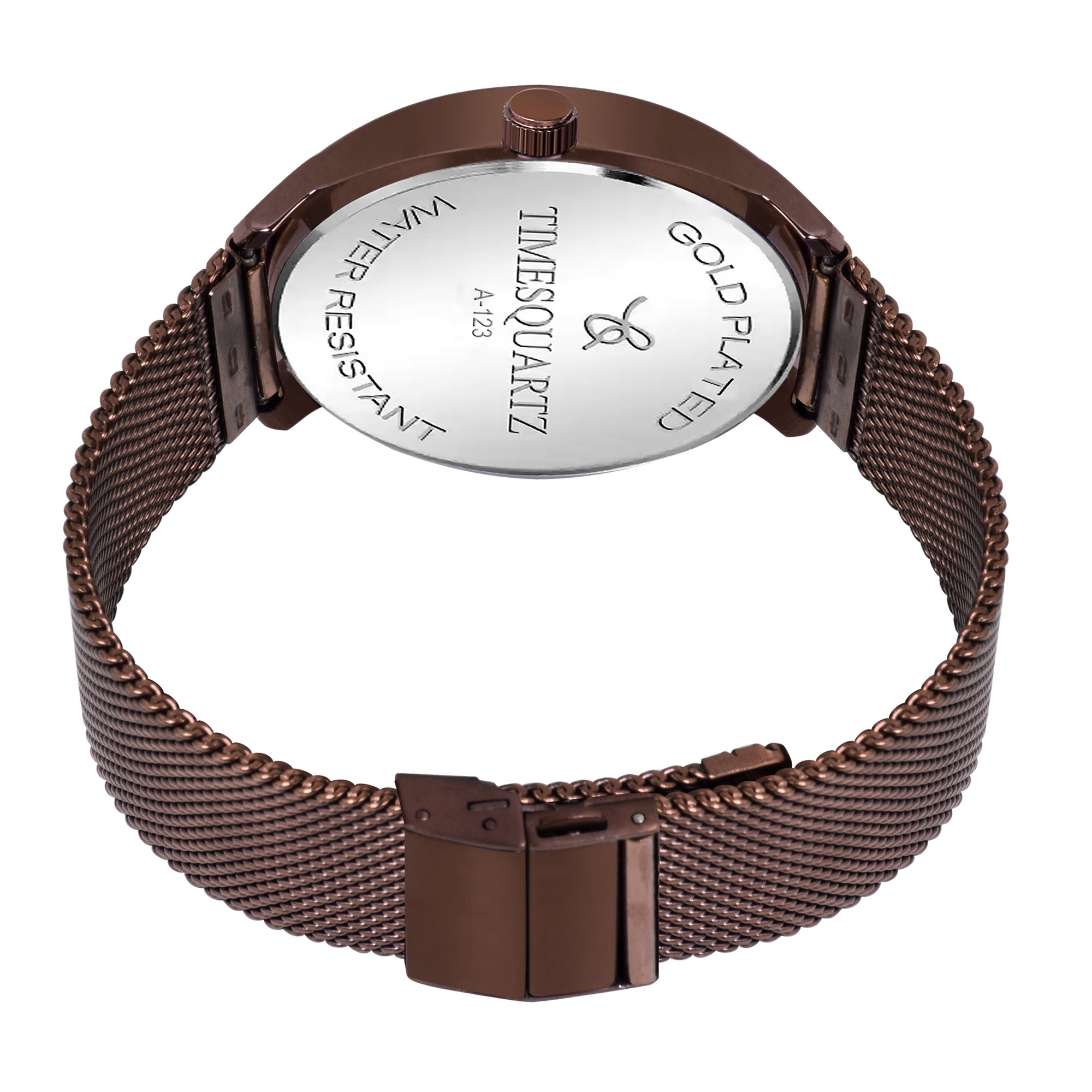 Men's Analog Wrist Watch A-123 Brown Case & Dial