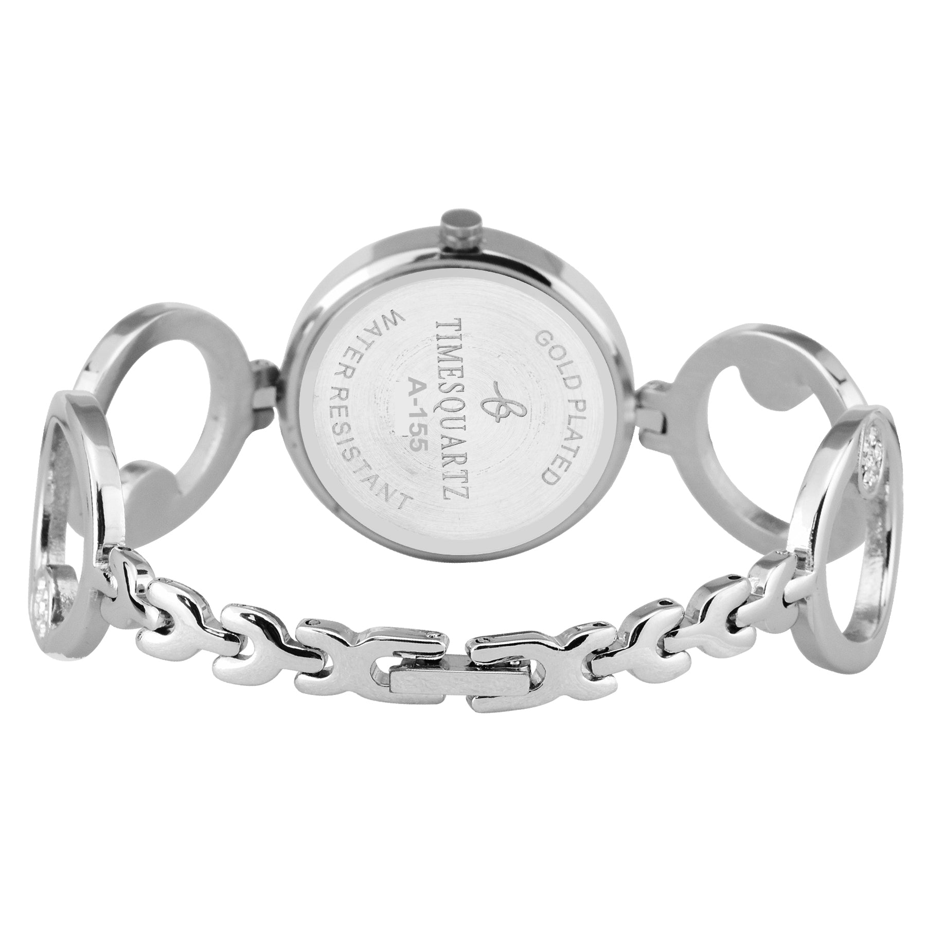 Women's Wrist Watch Model A-155 Silver Case Black Dial