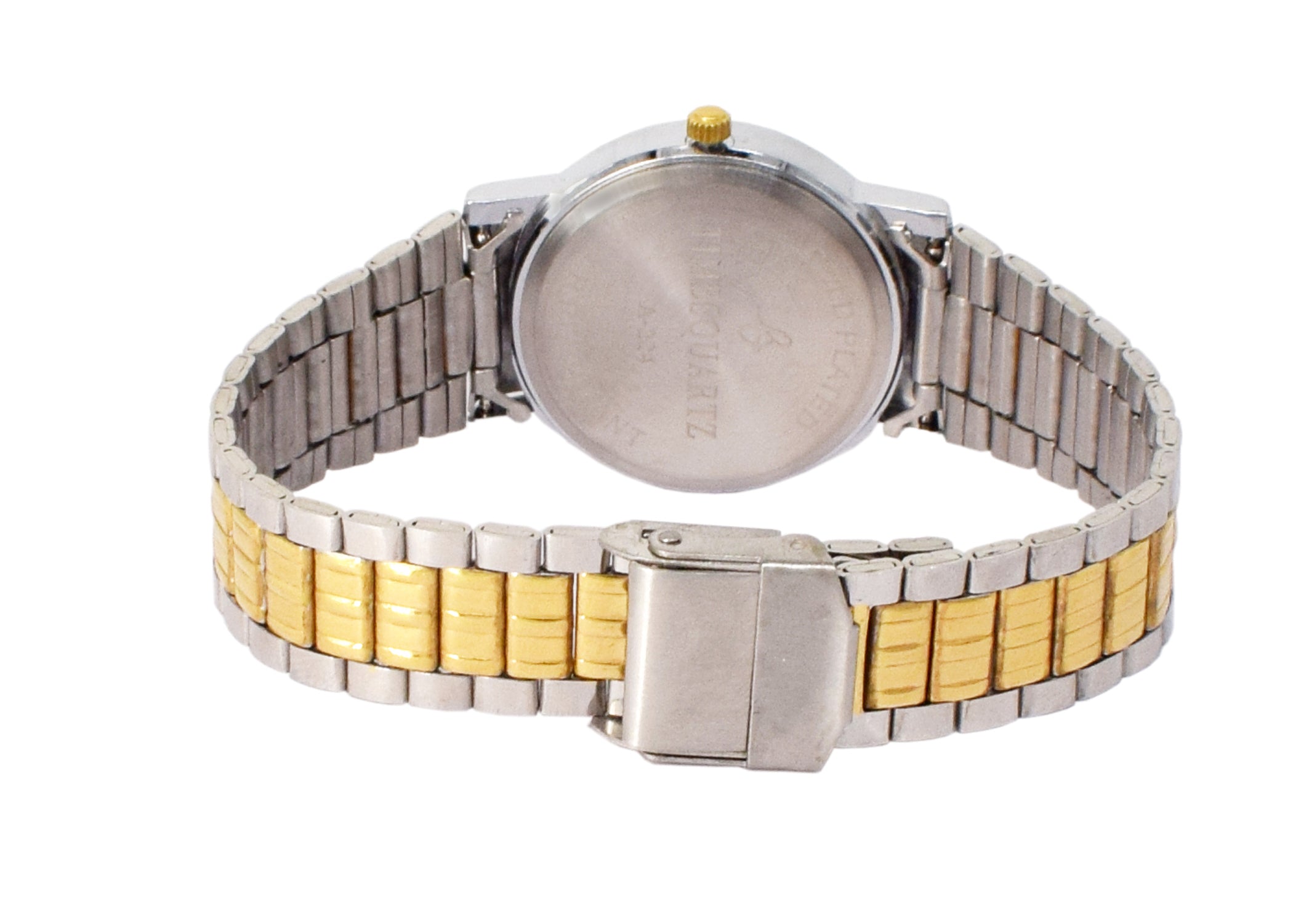 Pair Wrist Watch PRP-224  Two Tone Case White Dial