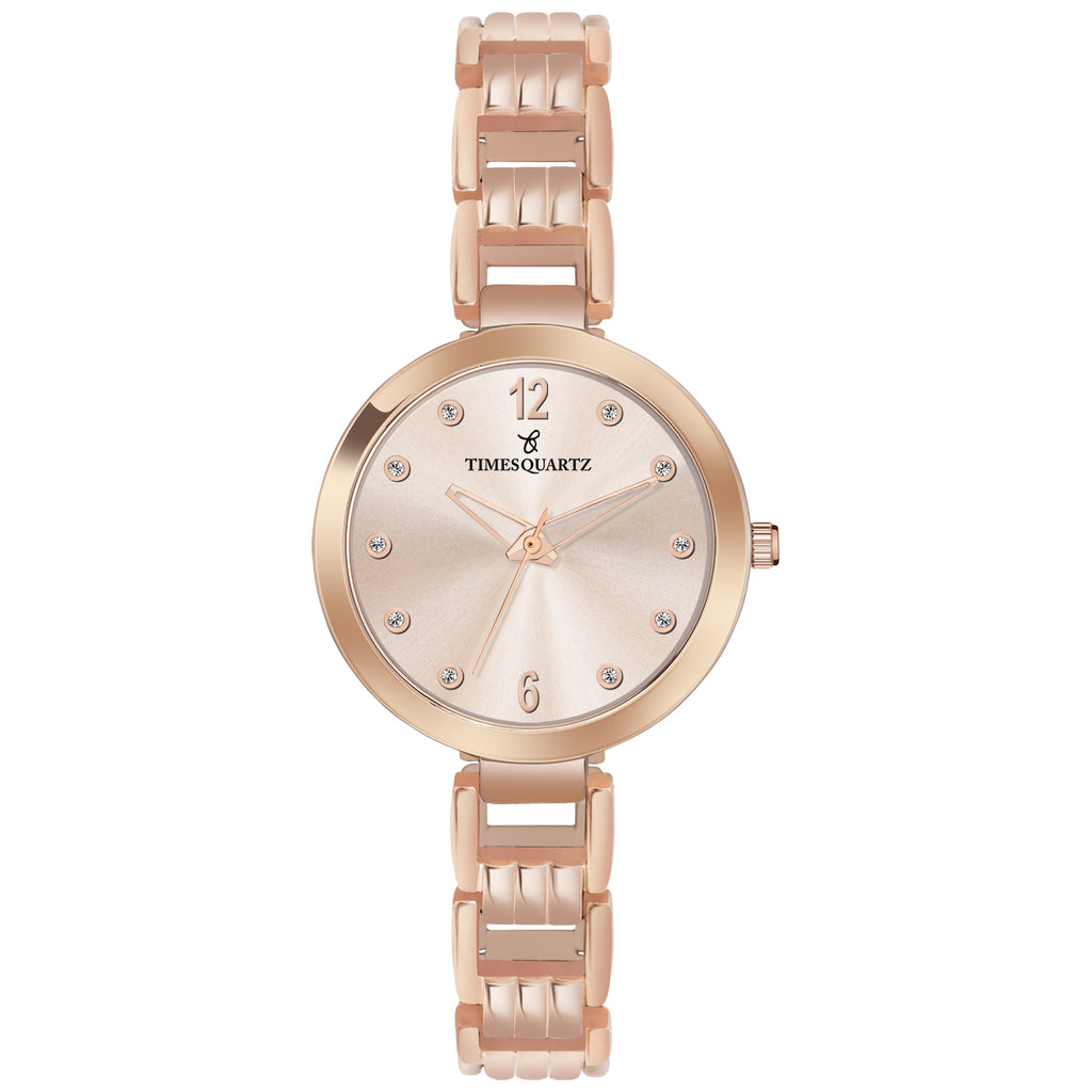 Women's Analog Wrist Watch A-149  Rose Gold Case &  Dial