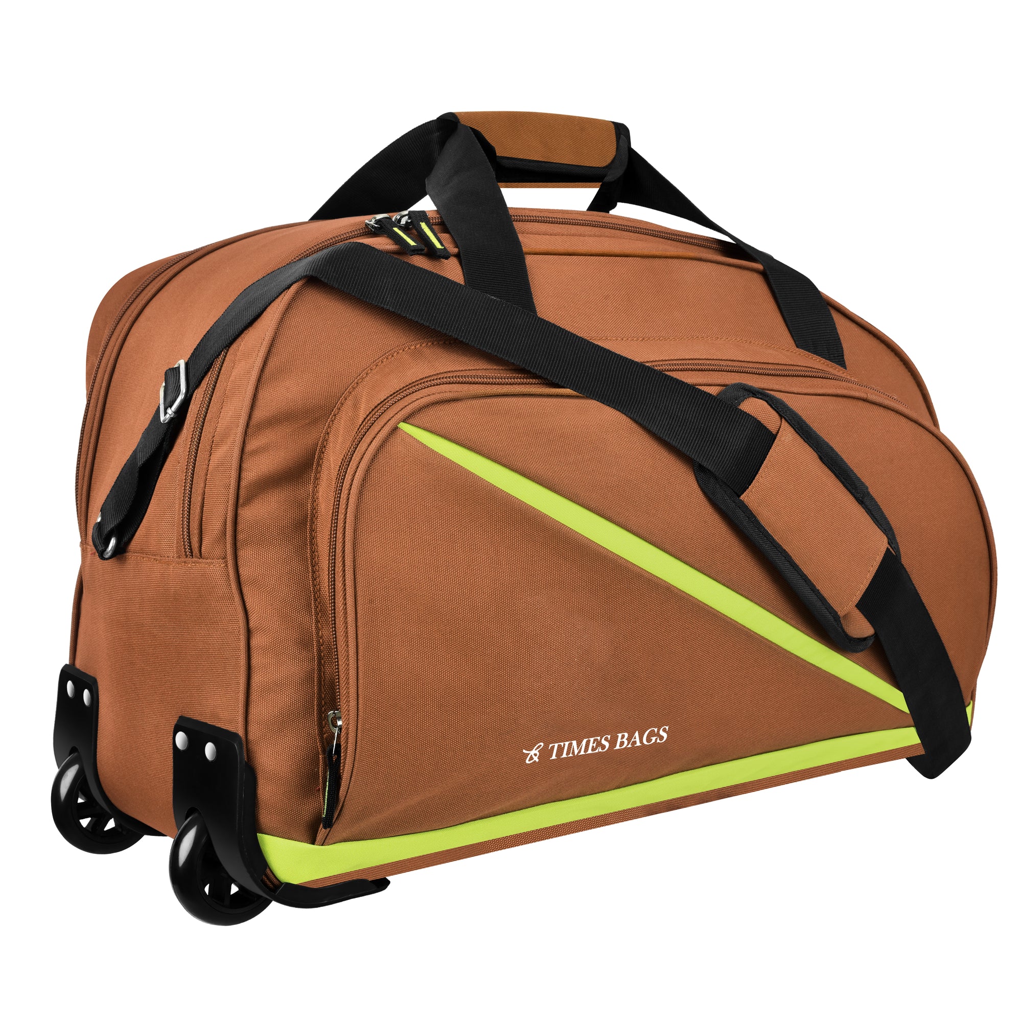 TBDW20-5C Brown Duffle Wheel Bag