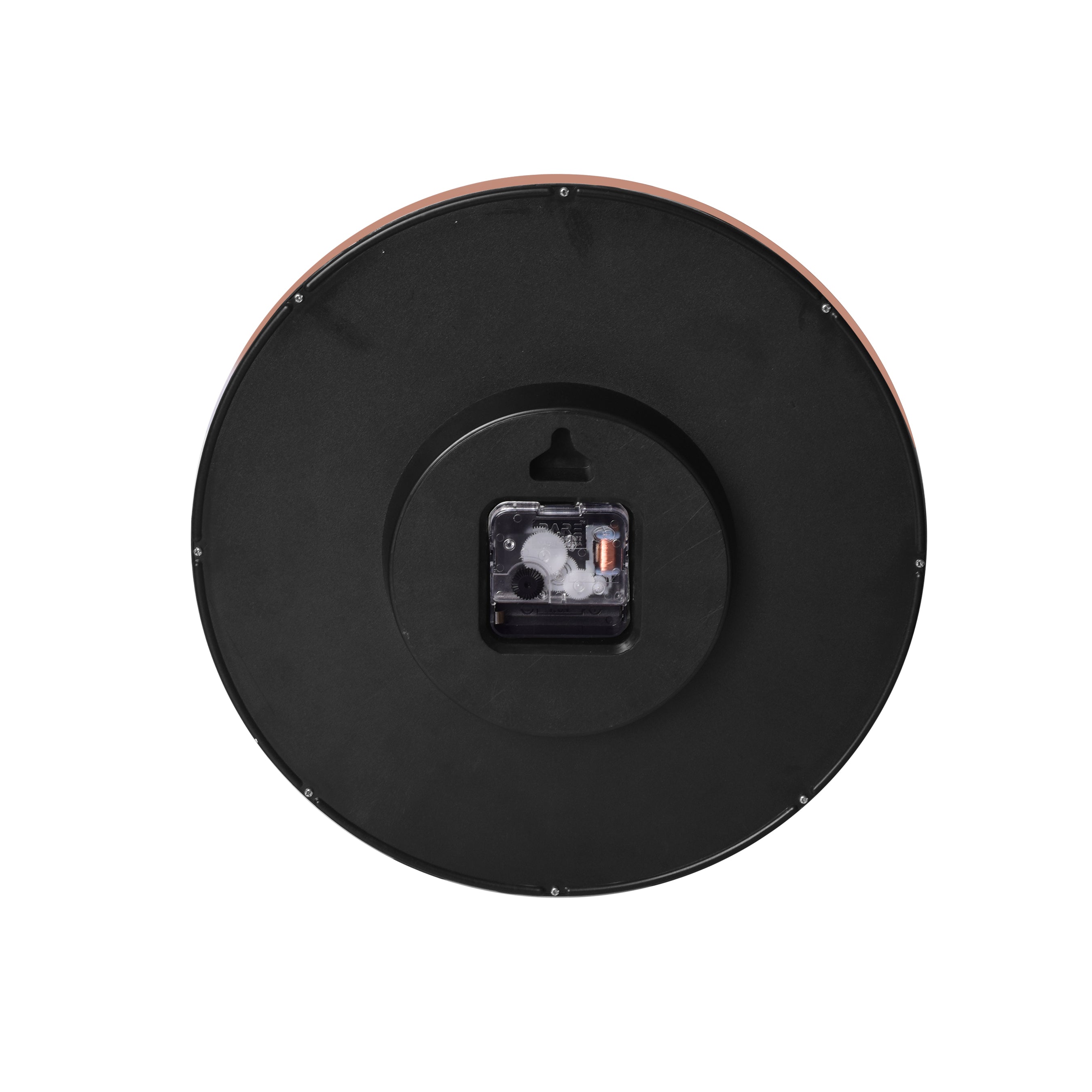 Round Analog Wall Clock WCR001 Rose Gold Frame White Dial
