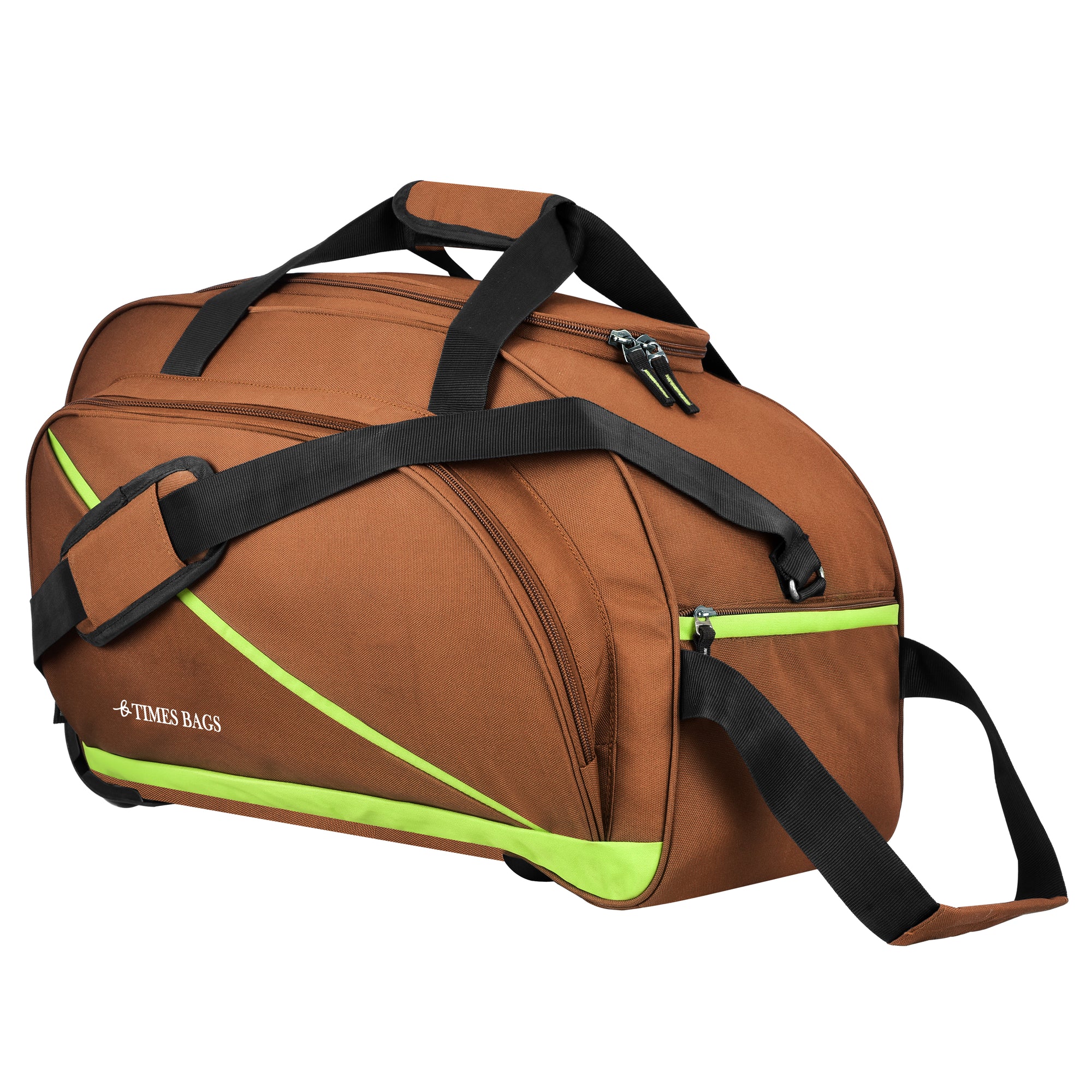 TBDW20-5C Brown Duffle Wheel Bag