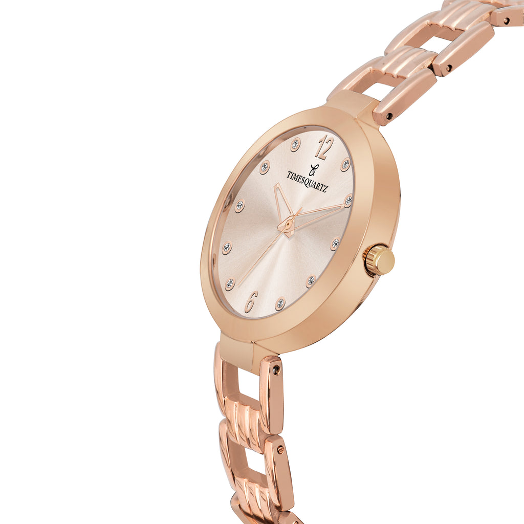 Women's Analog Wrist Watch A-149  Rose Gold Case &  Dial