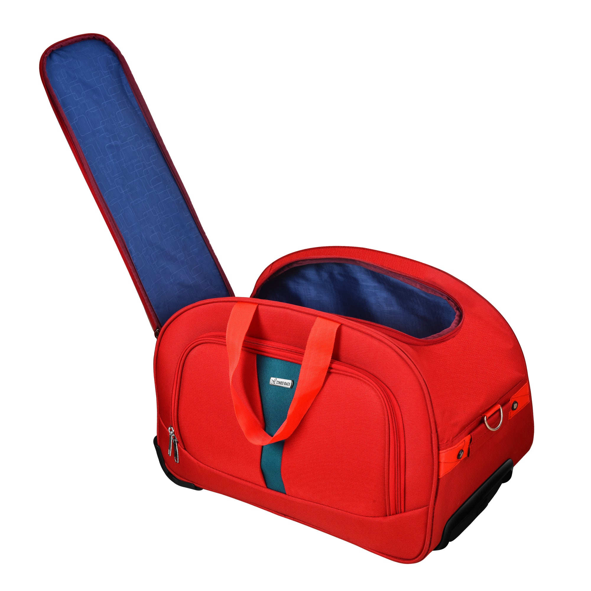 28TBDFT20 Red Duffle Trolley Wheel Bag