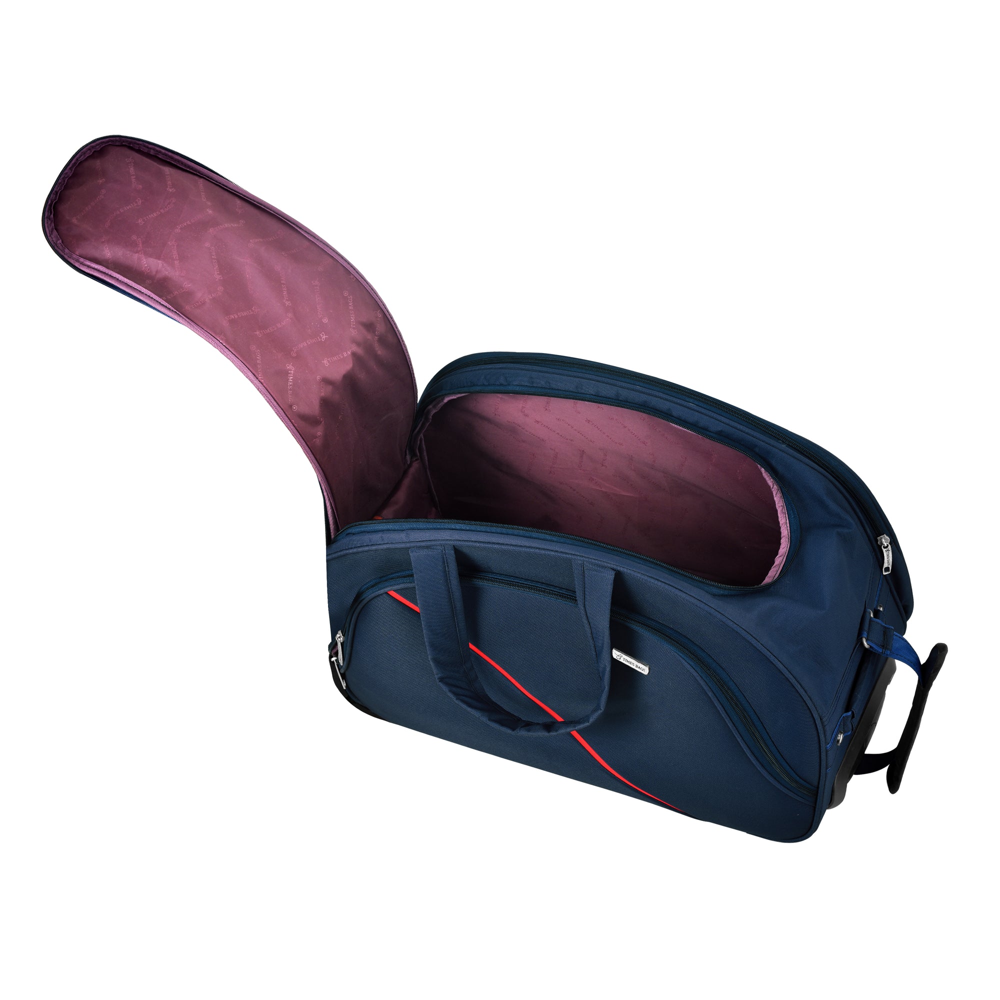 TBDT24-3R Navy Blue Duffle Trolley Wheel Bag