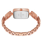 Women's Analog Wrist Watch A-272 Rose Gold Case Brown Dial