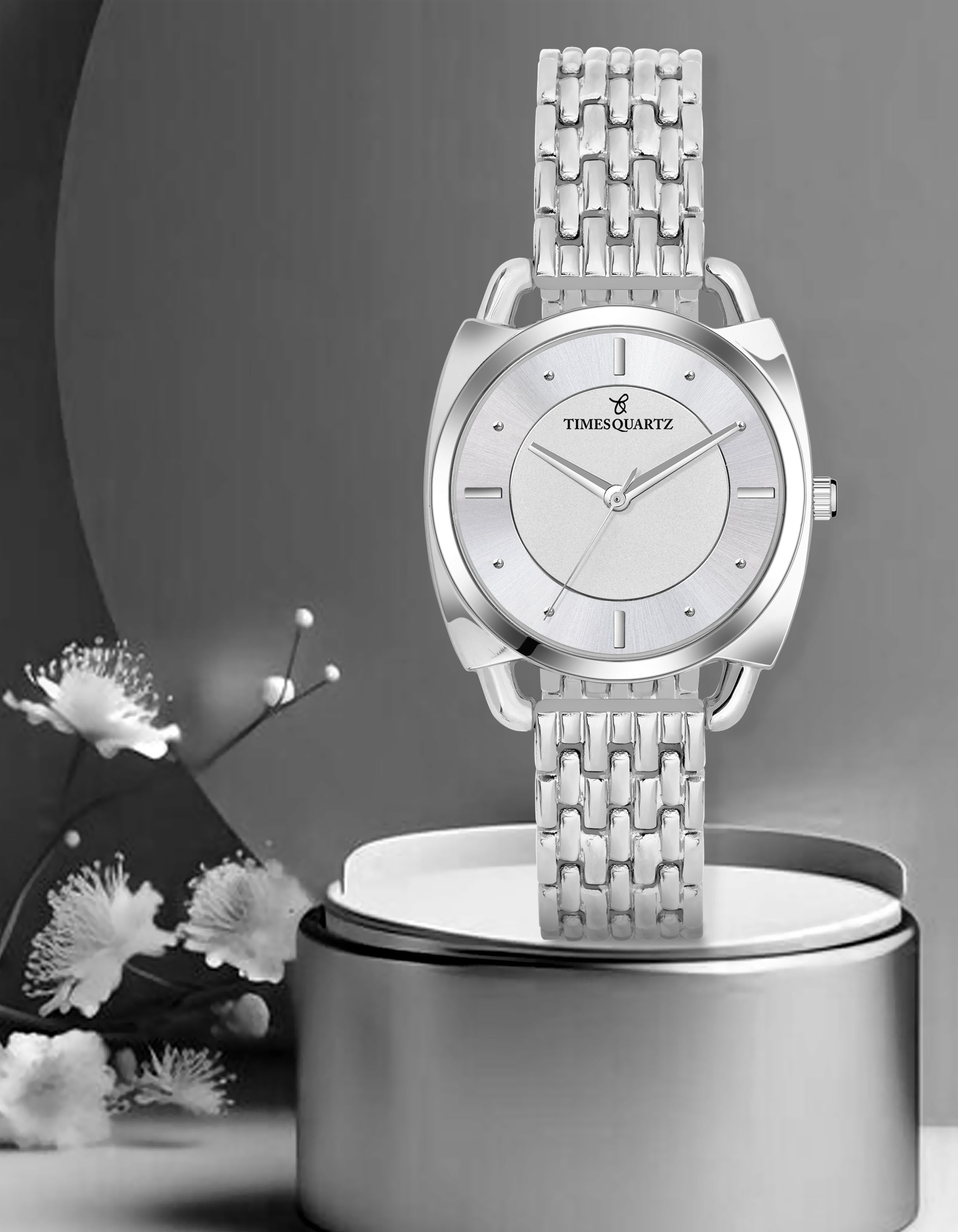 Women's Analog Wrist Watch A-151 Silver Case & Dial