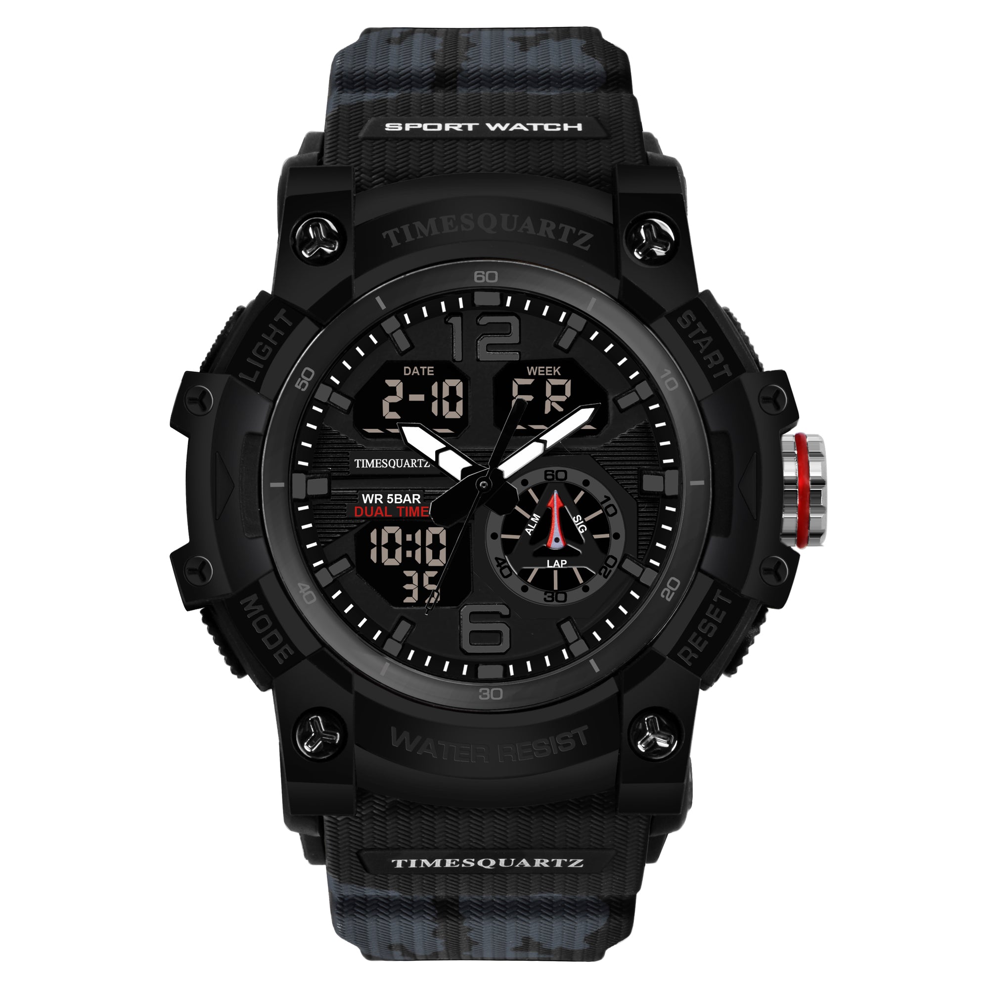 Analog Digital Watch D-268 Black