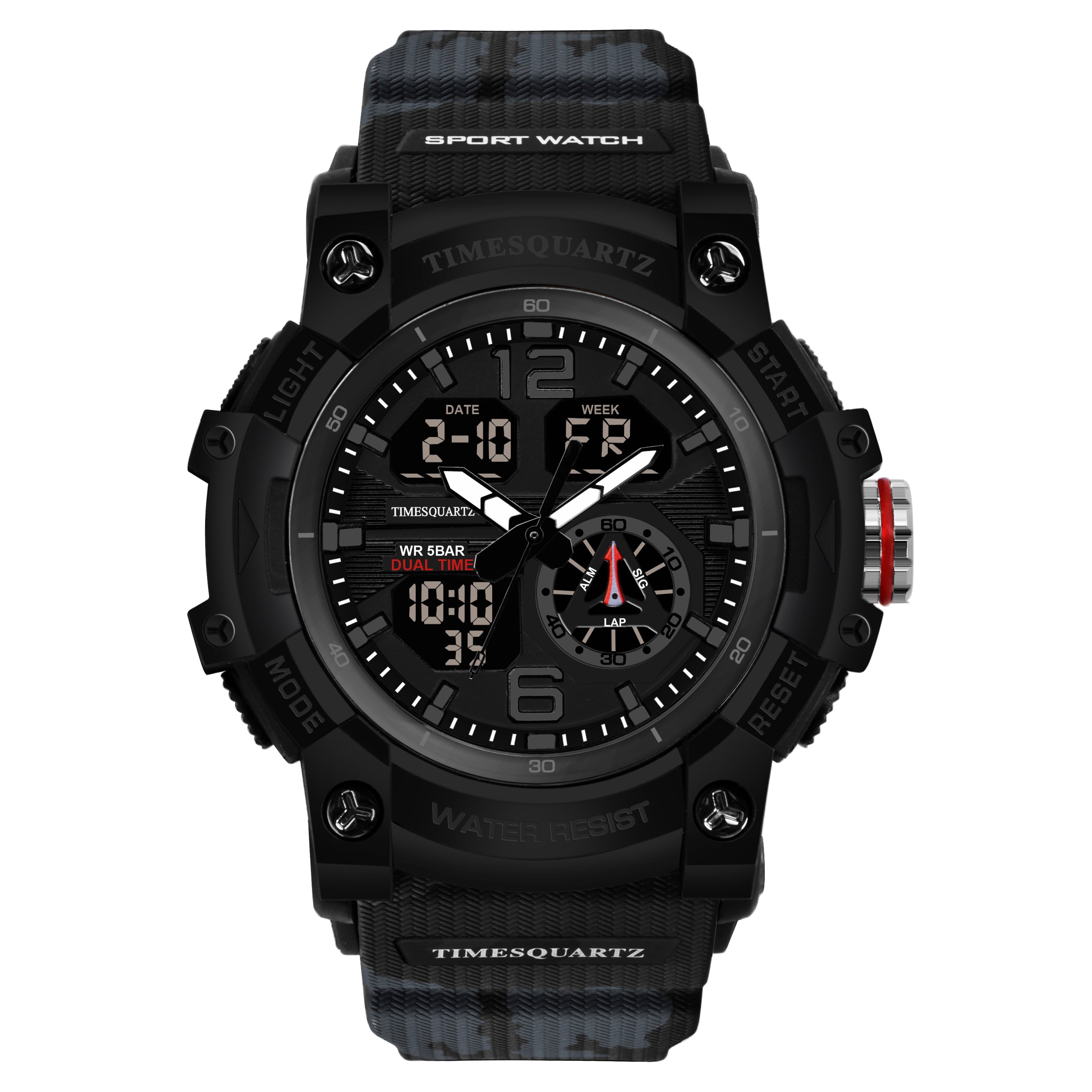 Analog Digital Watch D-268 Black