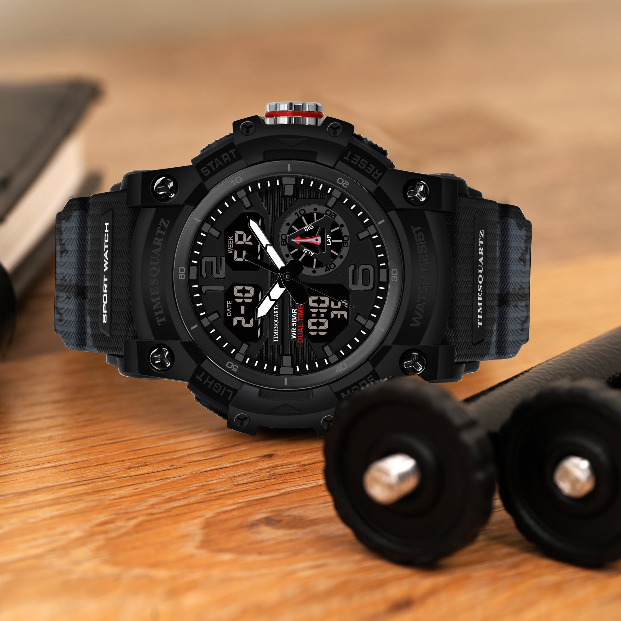 Analog Digital Watch D-268 Black