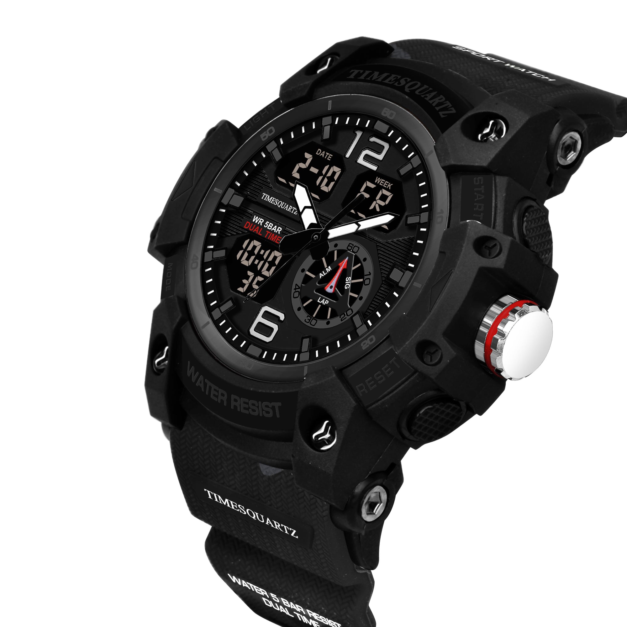 Analog Digital Watch D-268 Black