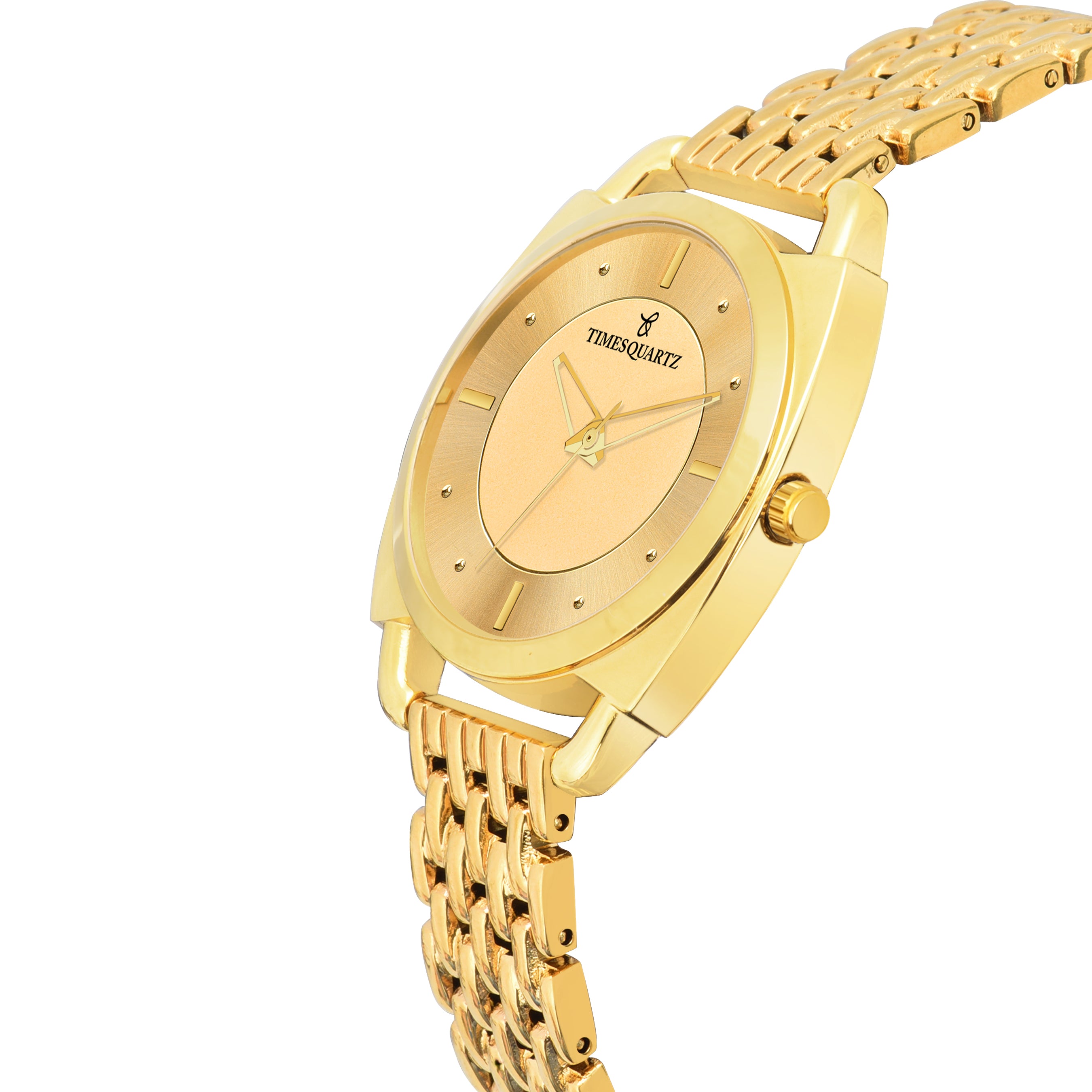 Women's Analog Wrist Watch A-151 Golden Case & Dial