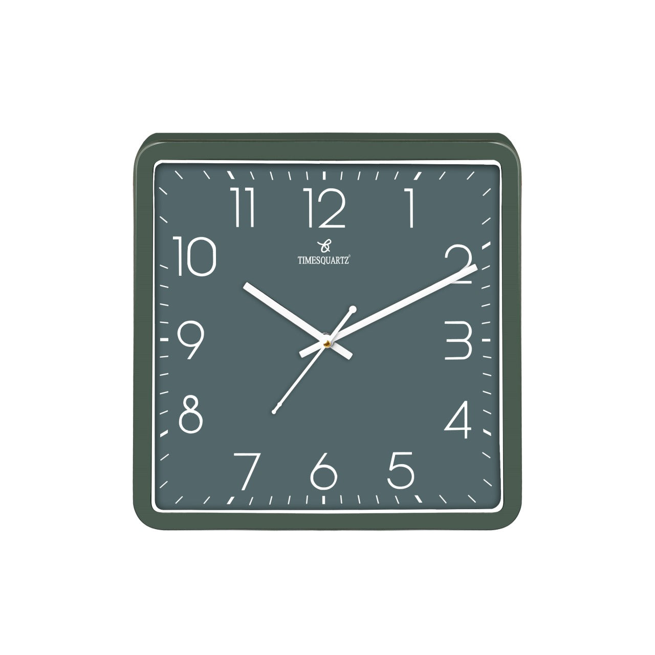 Square Analog Wall Clock WCS002 Green Dial