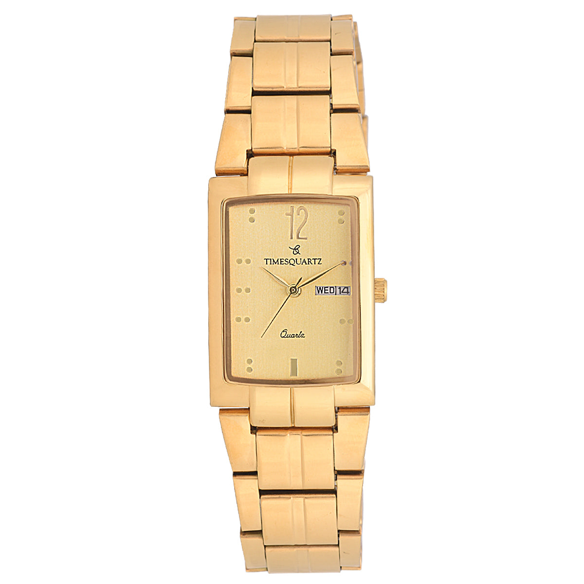 Men's Analog Wrist Watch A-233  Golden Case & Dial