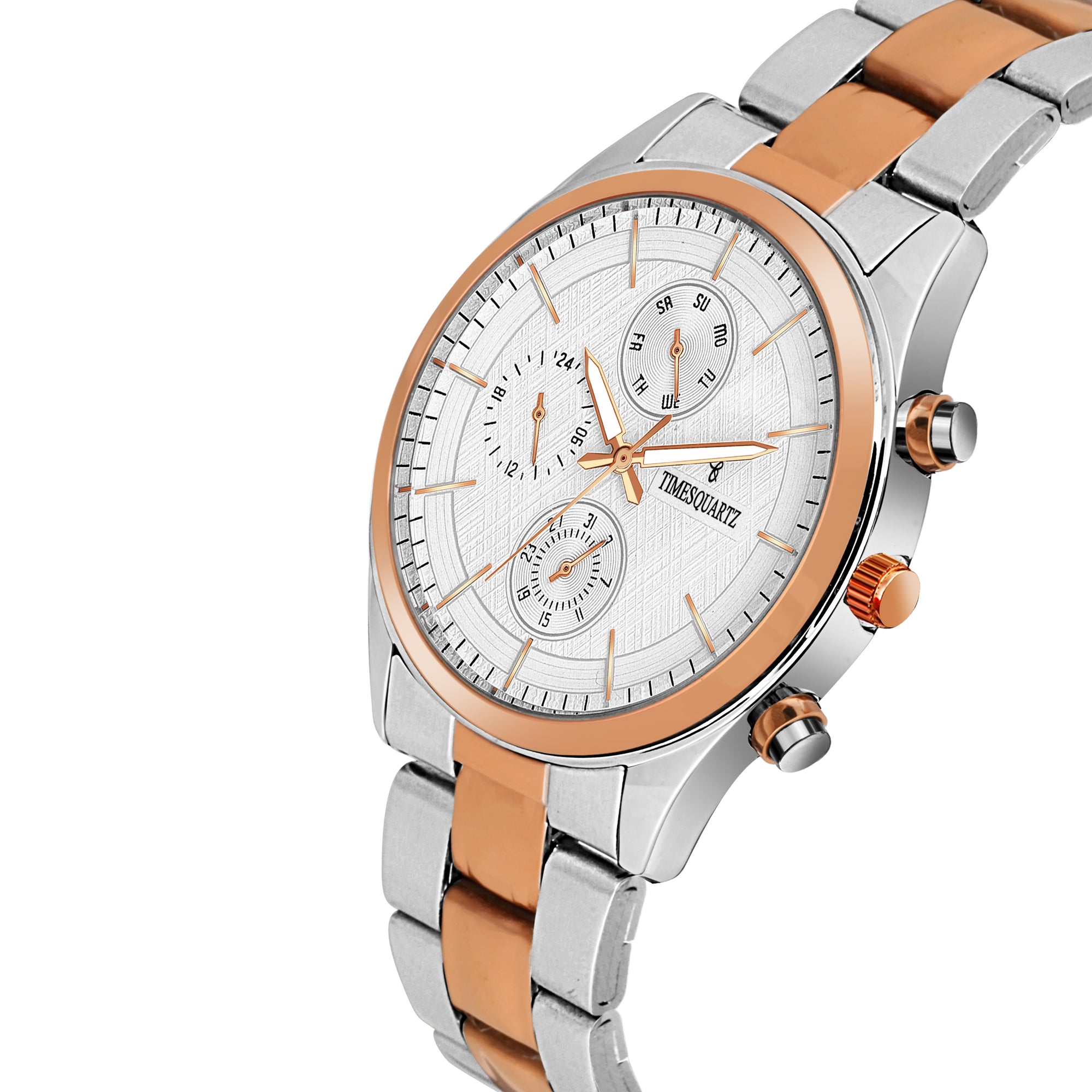 Men's Watch GM-278 Two Tone Case Silver Dial