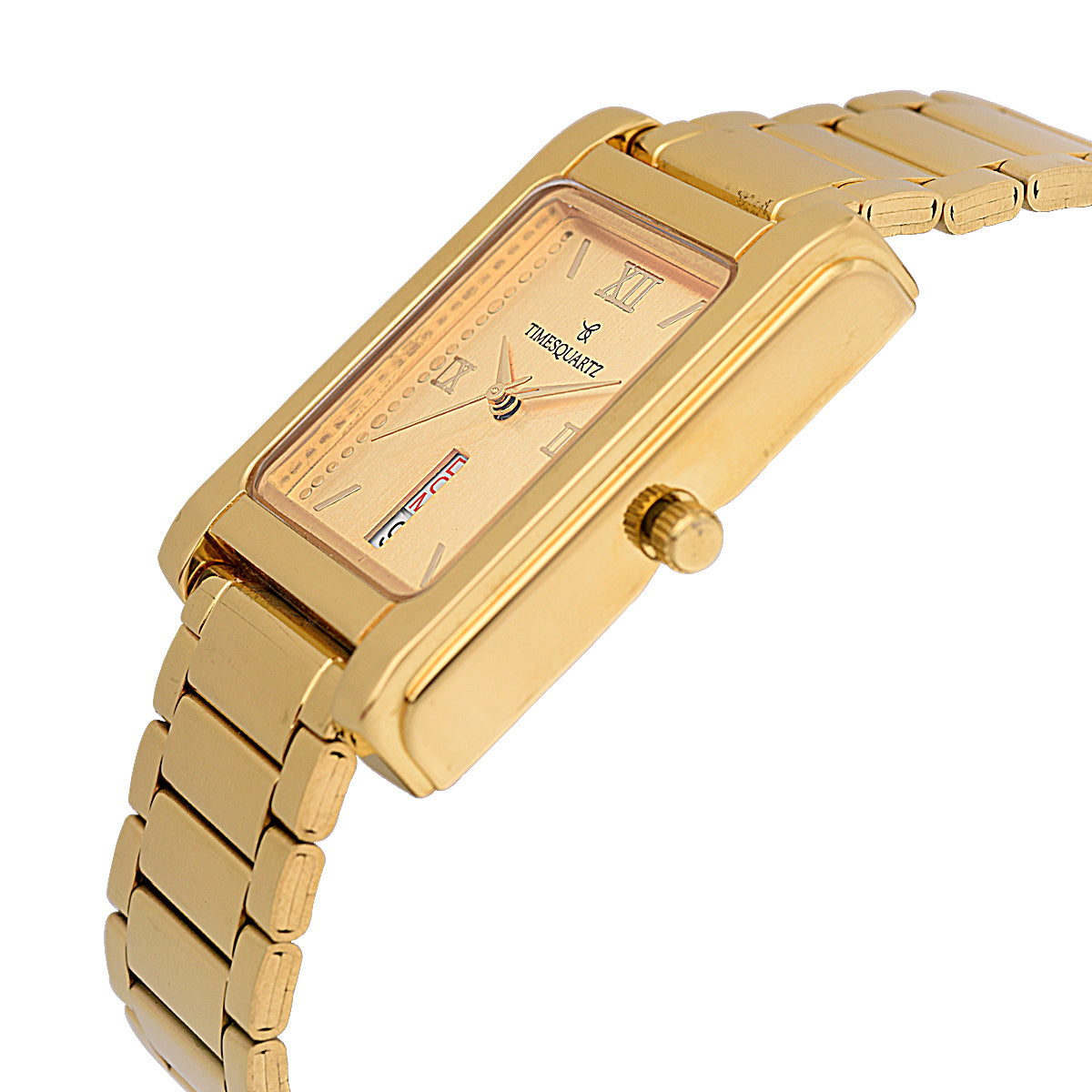 Men's Analog Wrist Watch A-184 Golden Case & Dial