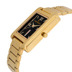 Men's Analog Wrist Watch A-184 Golden Case Black Dial