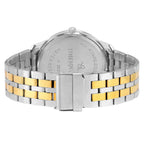 Men's Analog Wrist Watch A-263 Two Tone Case Silver Dial