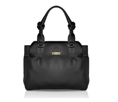 Times Bags SOPHIA TLB02 Black Handbag for Women | Knotted Handle Vegan Leather Tote | Elegant Everyday Bag | Made in India