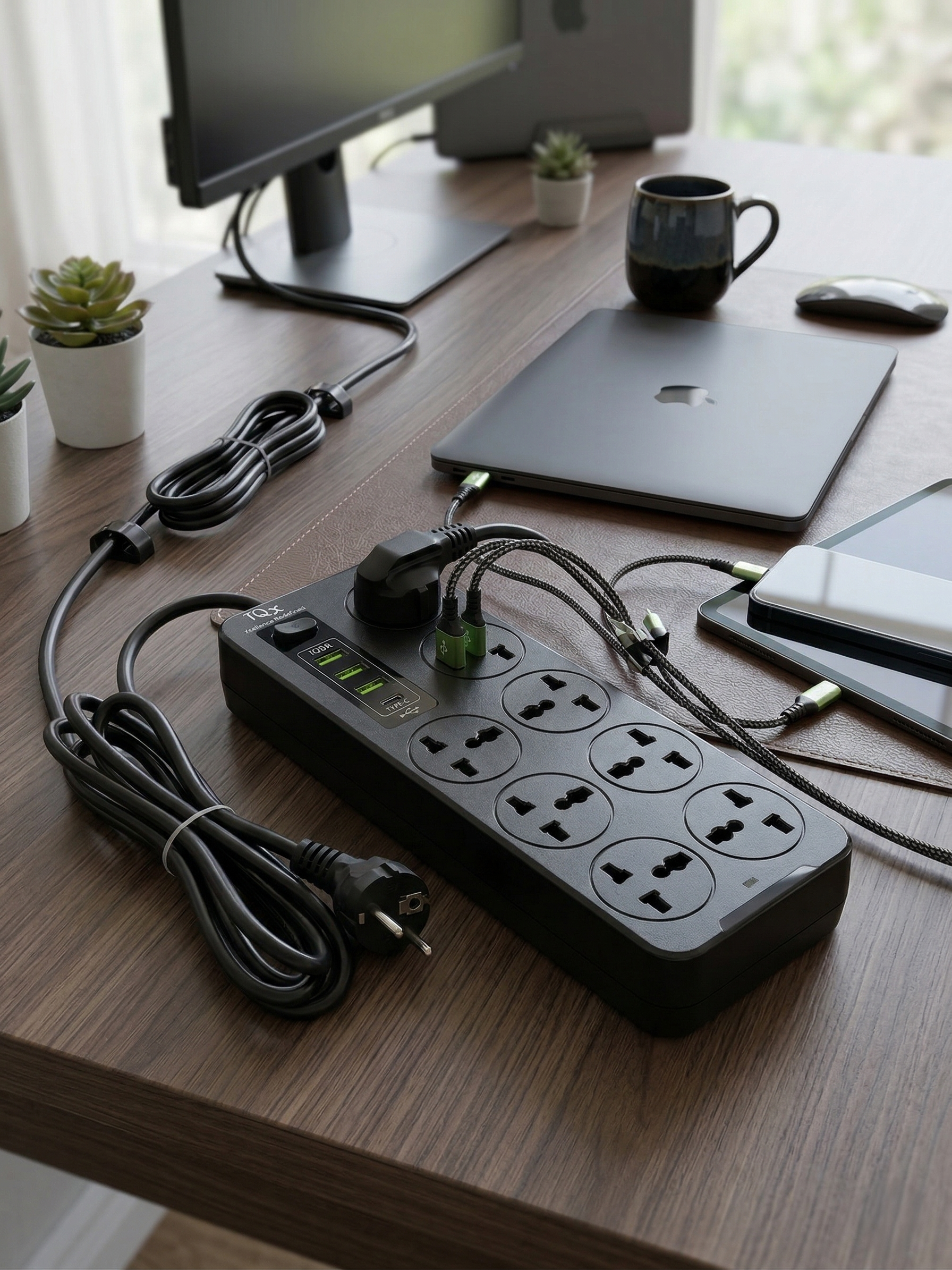Power Strip With USB Charging (Assorted)