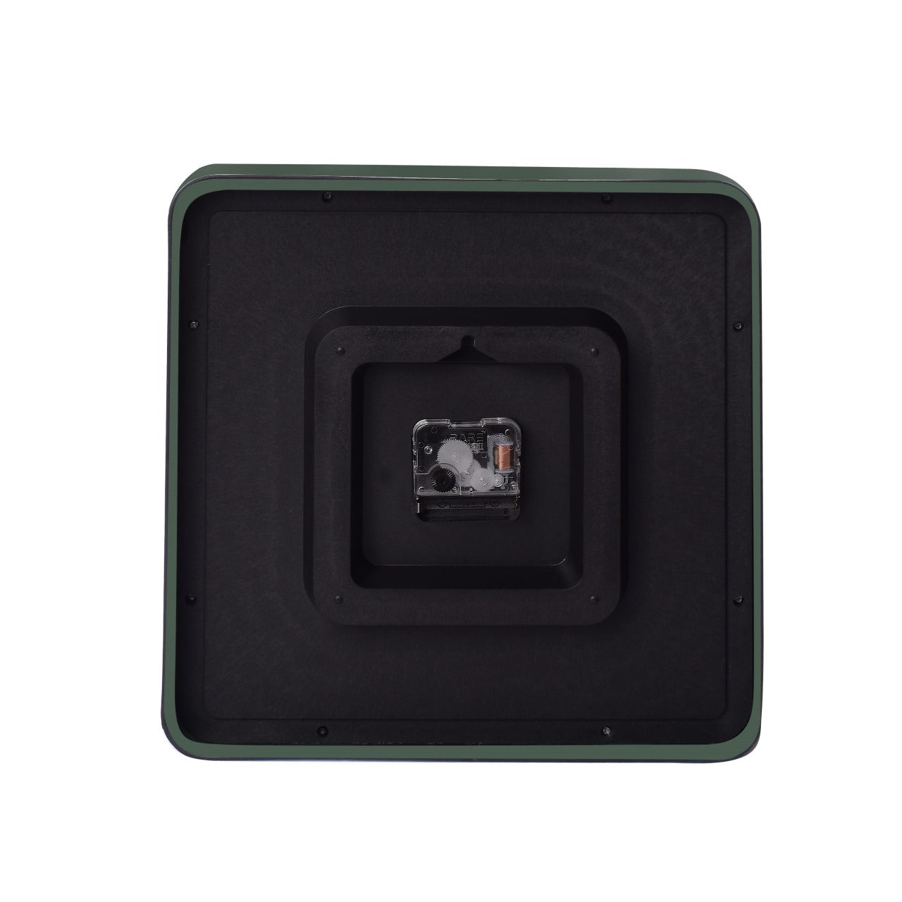 Square Analog Wall Clock WCS002 Green Dial