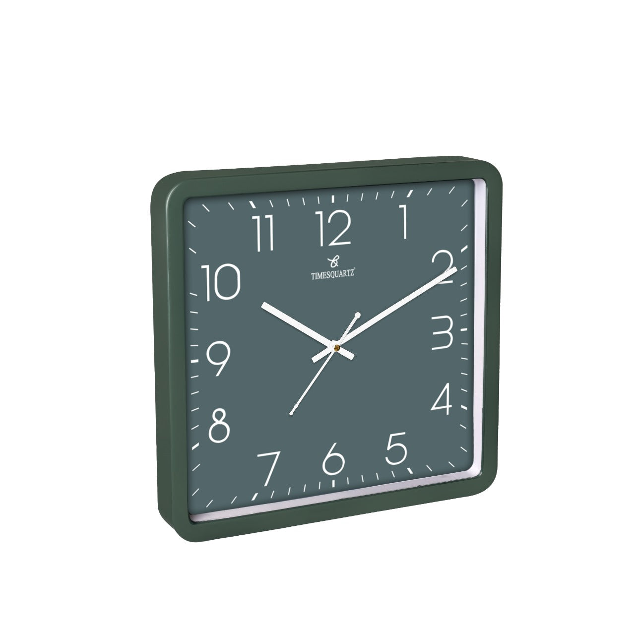 Square Analog Wall Clock WCS002 Green Dial